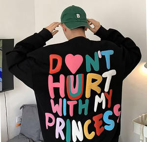 เสื้อสเวตเตอร์ผ้าฝ้าย100% ออกแบบได้ทั้งชายและหญิงมีฮู้ดโอเวอร์ไซส์พร้อมฮู้ดปักลาย3D ฤดูหนาว - Product Image 6