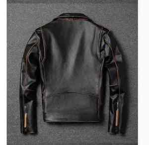 Chaquetas de moda para hombre, chaquetas personalizadas de piel de cabra negra, chaquetas transpirables duraderas de alta calidad para hombre, chaqueta Unisex para hombre - Product Image 3