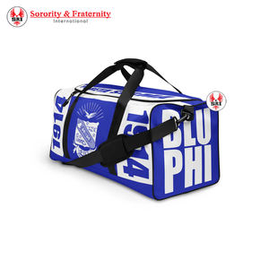 Bolsa de Lona Sublimada para Hombre de la Fraternidad Phi Beta Sigma |   Bolsa de Lona Acolchada Personalizada con Bordado de la Fraternidad PBS para Hombre - Product Image 1