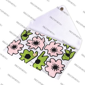 Bolso de Mano con Cuentas Multicolor y Floral para Mujer, Bolso de Noche Bohemio y Elegante, Cierre de Cremallera, Borla con Lentejuelas para Fiestas - Product Image 2