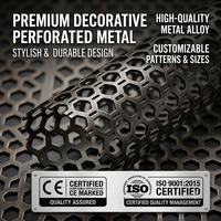 Decoración Artística, Lámina Perforada de Hierro Personalizada de 6 mm, 8 mm, 10 mm, Larga Vida Útil, Anticorrosiva