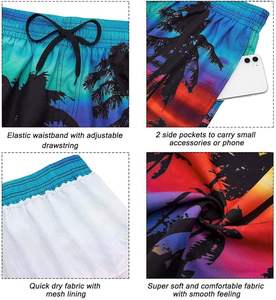 Men's High Street Custom Logo <b>5</b>-<b>Inch</b> <b>Inseam</b> Elastic Waist Knitted Anti-Wrinkle Breathable Polyester <b>Shorts</b> Plus Size - Product Image 6