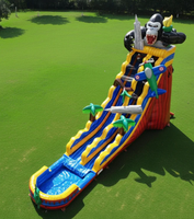Nouvelle conception de toboggan aquatique gonflable commercial APE Escape avec piscine pour les fêtes et les entreprises