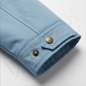 Abrigo de Invierno Estilo Casual Chaqueta de Cuero Vintage Parkas Oumor Moda Otoñal Larga Cálida con Bolsillos Térmica Aislante Cortavientos - Product Image 6