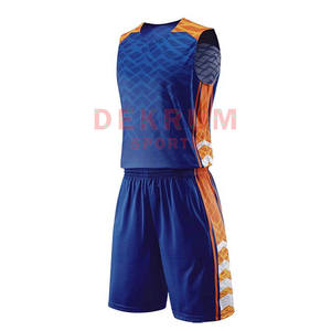 Uniformes de basket-ball professionnels anti-rides pour hommes Polyester durable fait motif de vêtements de sport imprimé Logo de techniques simples - Product Image 1