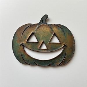 Ornement unique de silhouette de chat noir en feuille de fer, finition à la main polie à la patine, rehaussant le rustique décoratif saisonnier d'Halloween - Product Image 6