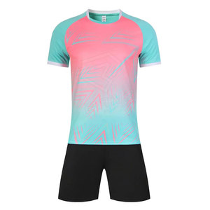 Nueva Ropa Deportiva, Uniforme de Fútbol con Logotipo Personalizado, Conjuntos de Alta Calidad, Camiseta y Pantalones Cortos de Fútbol, 100% Poliéster, Tallas Personalizadas, Tela de 260g - Product Image 1