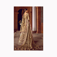 2024 luxe perlé à la main velours doré somalie mariée Dirac pour robes de mariée tissu pour les femmes somaliennes