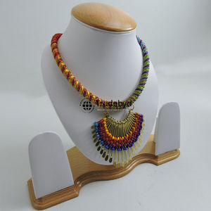 Collar bordado hecho a mano Tradebyd, joyería elegante, collar de fiesta de estilo bohemio para mujer - Product Image 2