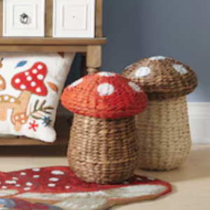 Cesta en forma de hongo de jacinto de agua superventas tejida a mano con tapa para cesta de juguete al por mayor buen precio de Vietnam - Product Image 5