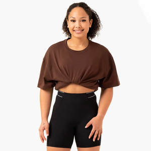 Camiseta vestido al por mayor mujer casual Streetwear transpirable Casual señoras mujeres camisetas camisas de gran tamaño camisetas para niñas - Product Image 4