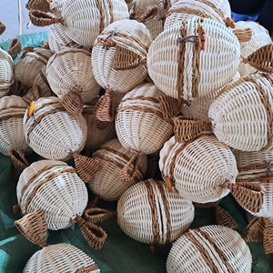 Việt Nam phong cách dân tộc thiểu số đám mây kẹo, trang trí, giỏ màu xanh trang trí giỏ trái cây giặt cho nhà sử dụng trang trí nhà máy - Product Image 3