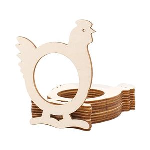 "Servilleteros de pollo de madera para bodas Decoración de mesa impresionante única de alta calidad" - Product Image 1