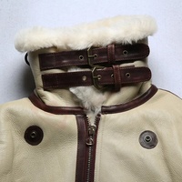 Veste en cuir de mouton en laine blanche pour homme, vêtements de mode, vestes d'hiver en fourrure, manteau en fourrure chez Qasaabco
