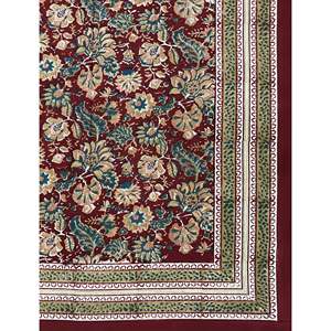 King Size 100% Cotton Hand Block Printed Double Bedsheet Pillow Covers Eco-Friendly Floral <b>Comforter</b> <b>Set</b> for Home 3pcs <b>Set</b> - Product Image 2