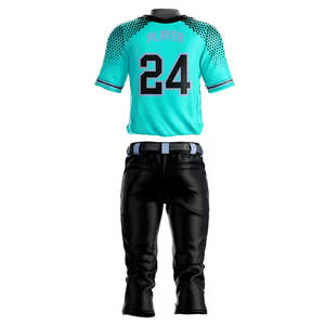 ชุดเบสบอลและซอฟต์บอลระบายอากาศผลิตจากโรงงานสำหรับผู้ชายชุดเครื่องแบบพิมพ์โลโก้ตามสั่งสำหรับผู้เล่น - Product Image 2