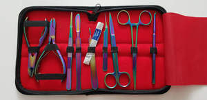 Nouvel arrivage : Kit d'instruments chirurgicaux professionnels pour micro-anneaux, en acier inoxydable, avec pince à extensions capillaires et sac de rangement pour instruments chirurgicaux de base - Product Image 5