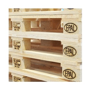 Prix de gros Bois dur 4 voies en bois EURO PALLET EUR/ EPAL PALETTES avec couleur jaune Taille 1200x1000x150mm - Product Image 4