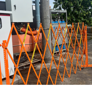 <b>Single</b> Folding Security Gate Dual Foot High Strength Steel Construction Vietnam Manufacturer ISO Sedex Certified OEM Export - Product Image 5