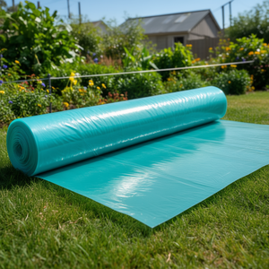 Translucent 200 m Polyethylene Construction <b>Foil</b> 50000x4000mm Disposable Plastic Wrap - Product Image 3
