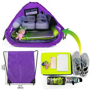 Wholesale Custom <strong>Nylon</strong> Backpack Drawstring <strong>Bag</strong> Waterproof Gym <strong>Draw</strong> <strong>String</strong> Polyester with Cartoon Pattern Promotional Sport <strong>Bag</strong> - Product Image 3