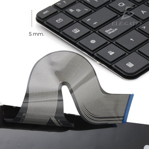 Clavier d'ordinateur portable compatible HP Compaq G56/G62/CQ56, style mécanique à membrane, interface USB, langue anglaise - Product Image 3