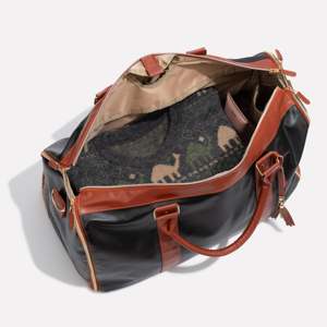 Bolsa de Viaje Grande Plegable de Nailon y Cuero, Bolsa de Deporte y Moda con Cierre de Cremallera, Duradera y Plegable - Product Image 2