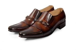 Zapatos de Vestir de Moda sin Cordones para Hombre Estilo Oxford para Negocios, Nuevos Zapatos Clásicos de Cuero para Trajes de Hombre y Bodas en un Estilo Único - Product Image 3