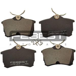 Kit pastiglie freno a disco posteriore - kit FEBEST (0301-CLR) - Product Image 1
