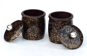 Urne artisanale en bois de manguier pour cendres humaines peinte à la main Design multicolore Boîte commémorative personnalisée pour les cendres - Product Image 4