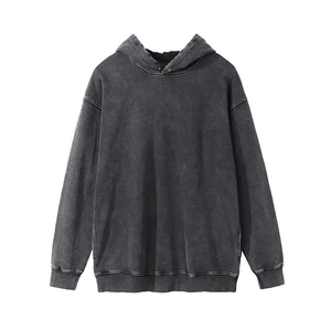 New Fashionable Street Wear Men Comfortable Breathable Acid <b>Wash</b> Hoodies Customized Logo Design Printed Men Acid <b>Wash</b> hoodies - Product Image 1