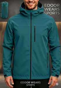 Veste de randonnée imperméable pour homme, coupe-vent, softshell, à capuche, manteau d'extérieur, poignets et ourlet ajustables pour le ski et le snowboard - Product Image 4