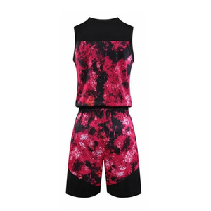 Ensemble d'uniformes de basket-ball personnalisables-Short en jersey respirant pour équipes universitaires Options de taille plus avec motifs personnalisés par sublimation - Product Image 6