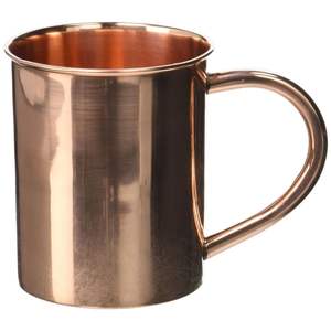 Mug en cuivre fait main à l'aspect martelé |   Tasse à Moscow Mule en cuivre de qualité supérieure pour boissons froides |   Vase à boisson en métal de style vintage - Product Image 1