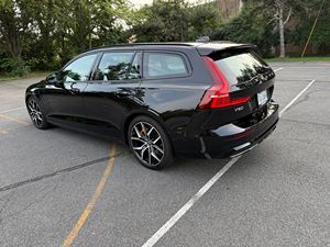 2024มือสองสำหรับวอลโว่ V60ชาร์จ T8 polestar เบาะหนังแท้แบบแมนนวล/แก๊สหนังที่นั่งด้านหลังกล้องสีดำภายในซ้าย
