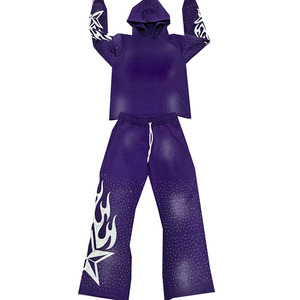 Nouvelle arrivée de survêtements en strass pour femmes meilleur matériau souple meilleure fabrication durable nouveau survêtement en strass pour femmes à la mode - Product Image 2