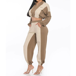 Conjuntos Casuales Cortos de Invierno de Algodón 100% Premium para Mujer / Conjunto Casual de Pantalones Cargo de Alta Calidad para Mujer 2026 - Product Image 1