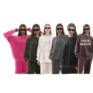 เสื้อสเวตเชิ้ตผ้าฝ้าย 100% ล้างสีแบบวินเทจ สำหรับผู้ชายและผู้หญิง ปี 2026 คุณภาพพรีเมียม นุ่ม สบาย ลำลอง ทันสมัย ทรงโอเวอร์ไซส์ สไตล์สตรีทแวร์ - Product Image 5