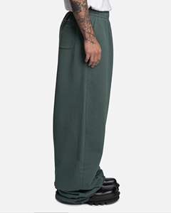 Pantalon de survêtement surdimensionné écologique Pantalon de jogging baggy épais en coton jambe large Streetwear unisexe Logo personnalisé impression numérique - Product Image 2