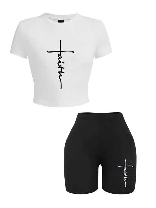 Custom 100% Cotton Breathable Women's Sets 2025 Summer 2 Piece Set Women New Premium Printed Shorts Shirt