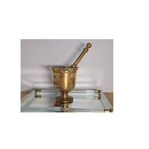 Wholesale Brass <b>Mortar</b> and Pestle Antique Kitchen Tool Granite Stone <b>Mortar</b> and Pestle with Handmade Use - Product Image 1