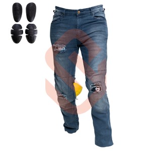 Pantalon de moto cargo avec protection certifiée CE Protection corporelle Pantalon de moto en denim Tissu résistant aux flammes - Product Image 2
