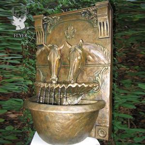 Fuente Decorativa <span class=keywords><strong>para</strong></span> Jardín con Diseño de Caballo Bebiendo, Fuente de Pared <span class=keywords><strong>para</strong></span> Interiores con Cabeza de Bronce, Cascada <span class=keywords><strong>para</strong></span> Exteriores - Product Image 5