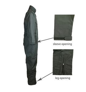 Traje de vuelo personalizado verde salvia/amarillo arena, mono de piloto de metaaramida, traje de vuelo ligero de baja inflamabilidad, ASTM D6413 - Product Image 4