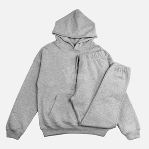 ชุดวอร์มแบบสวมหัวสำหรับผู้หญิงชุดวอร์มผ้าคอตตอน100% มีฮู้ดชุดวอร์มกางเกง2ชิ้น2026ออกแบบได้ตามต้องการ - Product Image 2