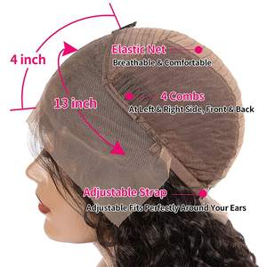 Ladies High-Density Lace Front 13x4 Straight Perruque Glue-Less Remy Human Hair Replacement Unit Baby Hair Natural Hairline Brazilian - Product Image 4