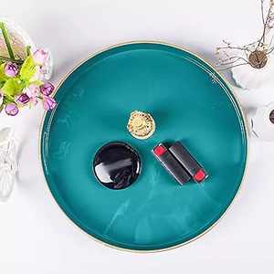 Minimalist <b>Round</b> Mirror <b>Tray</b> Aluminum Metal Restaurant Wedding Centerpieces Christmas Party <b>Table</b> Decorations <b>tray</b> - Product Image 1