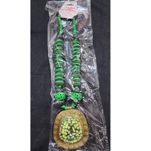 Collier pendentif en druse blanche, impression numérique sur résine, bijoux bohème chic faits à la main, taille et couleur personnalisables - Product Image 4