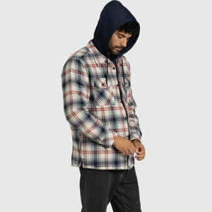 2024 Hot Sale Men's Hooded Windproof Comfortable <b>Flannel</b> <b>Jacket</b> High Quality Custom Design Stand Collar Thin for Winter - Product Image 6