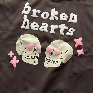 Odm 250 Gsm Puff Print T-shirts pour hommes T-shirt surdimensionné T-shirt personnalisé 3D gaufrage vêtements à manches courtes - Product Image 3